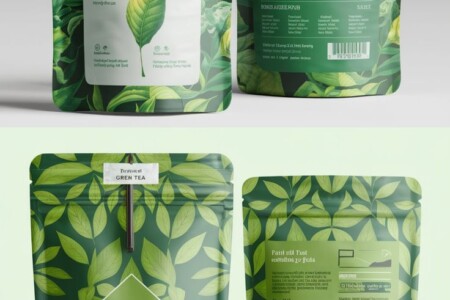 Custom Green Mylar Bags