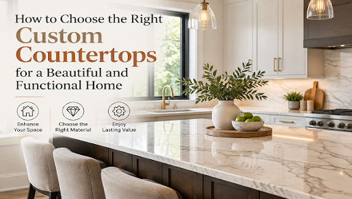 How to Choose the Right Custom Countertops for a Beautiful and Functional Home