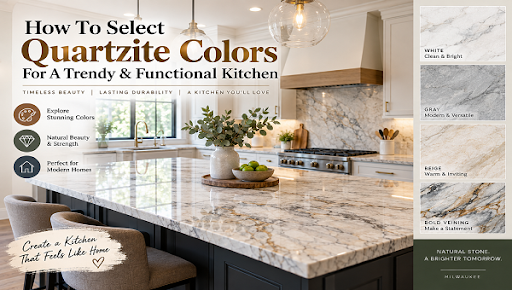 Quartzite Countertop Colors for Stylish Kitchens