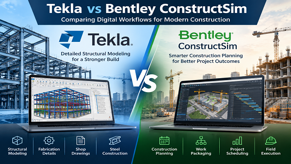 Tekla vs Bentley ConstructSim BIM Workflow Comparison