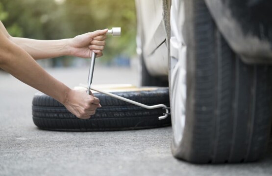 flat tire change